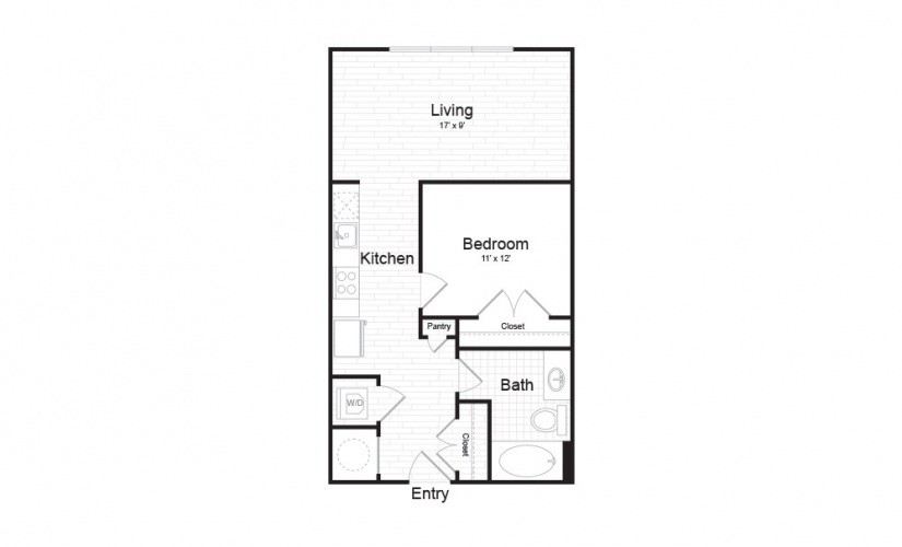 S3 Studio 1 bath 576 square feet